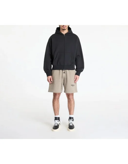 Hanorac FEAR OF GOD, Classic Fit Fleece Zip Up, Black - 192AS254780FJETBLACK