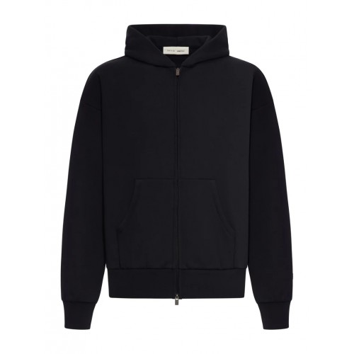 Hanorac FEAR OF GOD, Classic Fit Fleece Zip Up, Black Hanorac FEAR OF GOD, Classic Fit Fleece Zip Up, Black