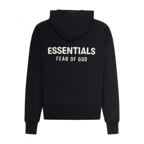 Hanorac FEAR OF GOD, Classic Fit Fleece Zip Up, Black Hanorac FEAR OF GOD, Classic Fit Fleece Zip Up, Black