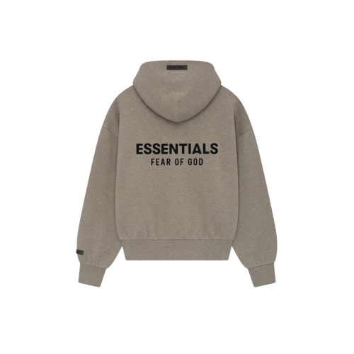 Hanorac FEAR OF GOD, Essenstials, Classic Fit Fleece Zip Up, Beige Hanorac FEAR OF GOD, Essenstials, Classic Fit Fleece Zip Up, Beige