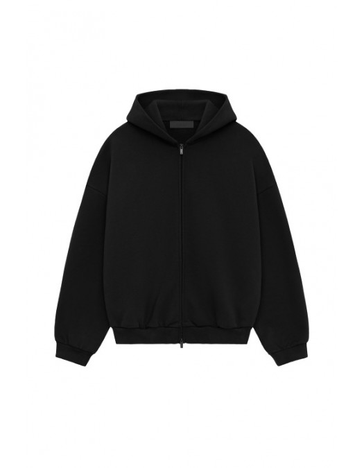 Hanorac FEAR OF GOD, Heavy Fleece Fullzip, Black - 192BT246240FBLACK