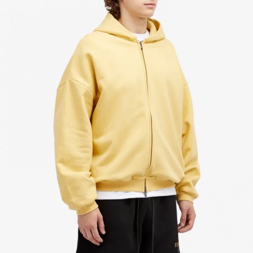 Hanorac FEAR OF GOD, Heavy Fleece Fullzip, Amber Yellow Hanorac FEAR OF GOD, Heavy Fleece Fullzip, Amber Yellow