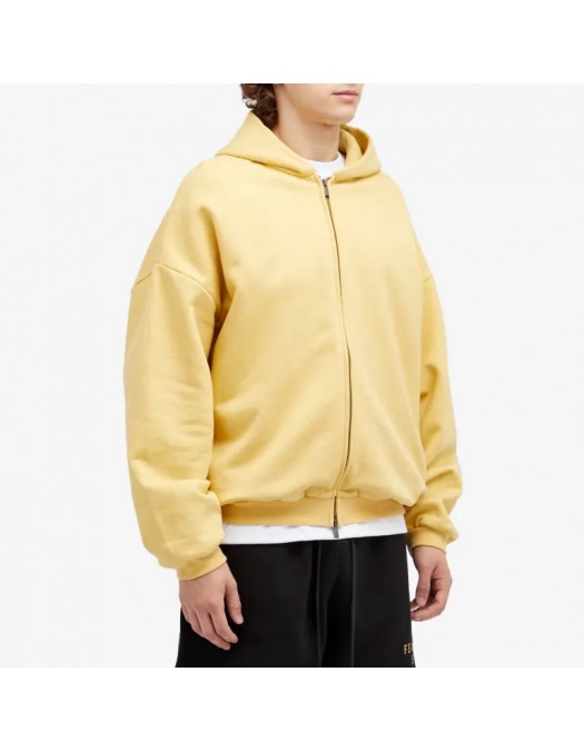 Hanorac FEAR OF GOD, Heavy Fleece Fullzip, Amber Yellow - 192BT246243FAMBER