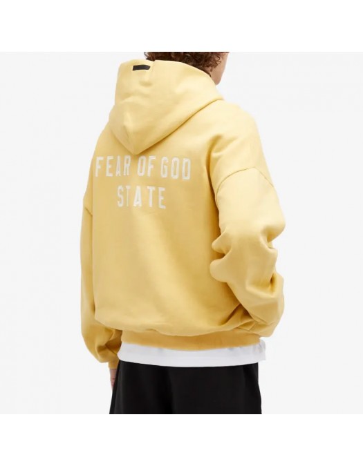 Hanorac FEAR OF GOD, Heavy Fleece Fullzip, Amber Yellow - 192BT246243FAMBER