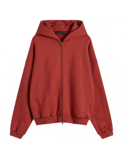 Hanorac FEAR OF GOD, Heavy Fleece Fullzip, Crimson Red - 192BT246246FCRIMSON