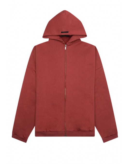 Hanorac FEAR OF GOD, Heavy Fleece Fullzip, Crimson Red - 192BT246246FCRIMSON