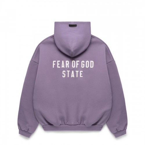 Hanorac FEAR OF GOD, Heavy Fleece Fullzip, Lavender Hanorac FEAR OF GOD, Heavy Fleece Fullzip, Lavender