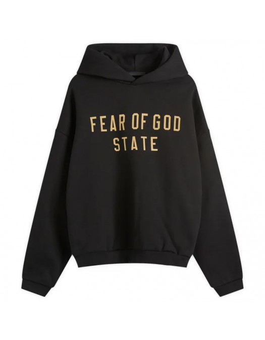 Hanorac FEAR OF GOD, Essential Classic Fleece, Black - 192BT246250FBLACK