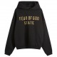 Hanorac FEAR OF GOD, Essential Classic Fleece, Black - 192BT246250FBLACK