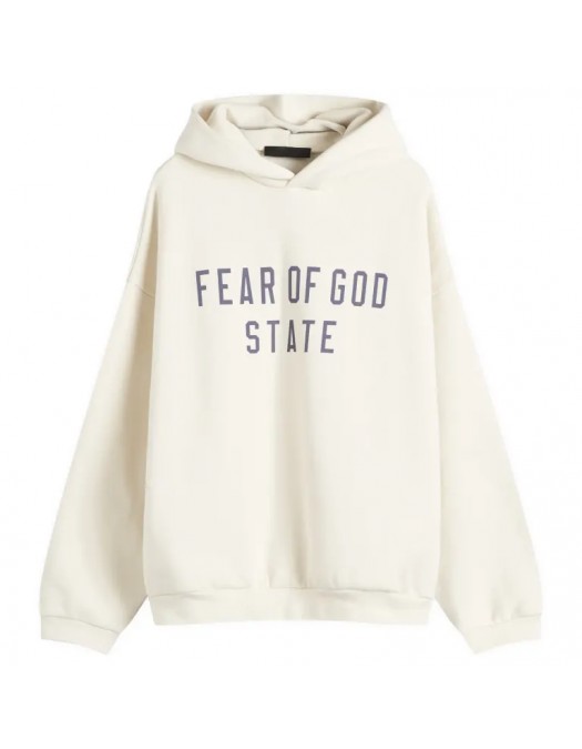 Hanorac FEAR OF GOD, Essential Classic Fleece, White - 192BT246252FSHELL