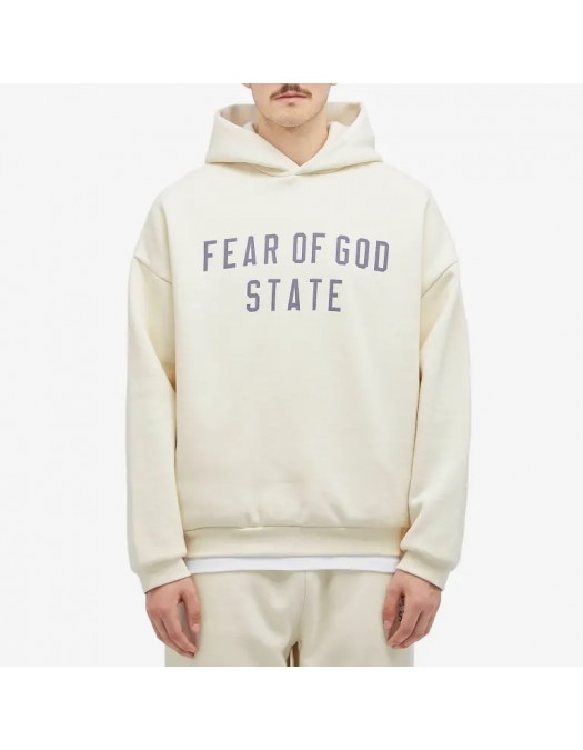 Hanorac FEAR OF GOD, Essential Classic Fleece, White - 192BT246252FSHELL