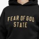 Hanorac FEAR OF GOD, Fleece Cropped Hoodie, Black - 192BT247350FWBLACK