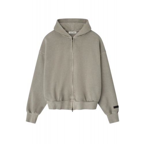 Hanorac FEAR OF GOD,Embroidered Classic Full Zip Hoodie/Smoke Gray