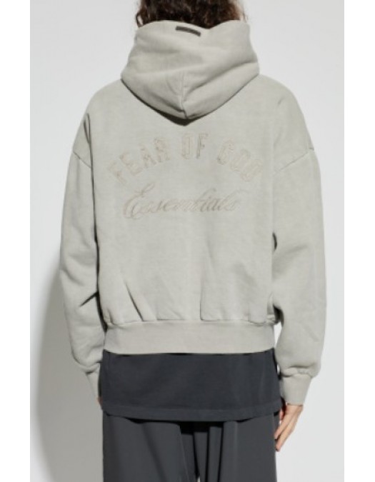 Hanorac FEAR OF GOD,Embroidered Classic Full Zip Hoodie/Smoke Gray - 192HO254781FSMOKEGREY
