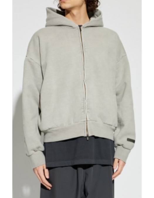 Hanorac FEAR OF GOD,Embroidered Classic Full Zip Hoodie/Smoke Gray - 192HO254781FSMOKEGREY