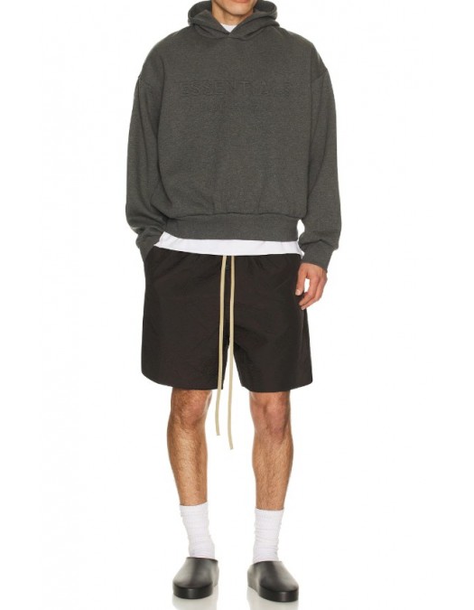 Hanorac FEAR OF GOD, ESSENTIALS Classic Hoodie, Grey - 192HO256211FCHARCOALHEATHER