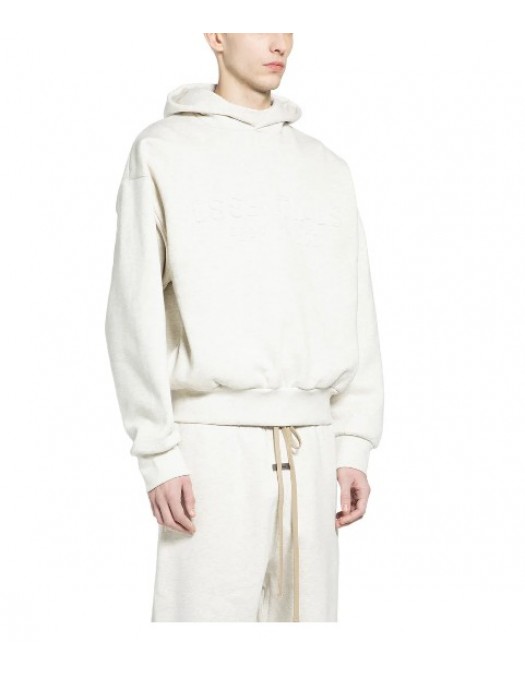 Hanorac FEAR OF GOD, Embossed essentials classic hoodie - 192HO256212FOATMEALHEATHER