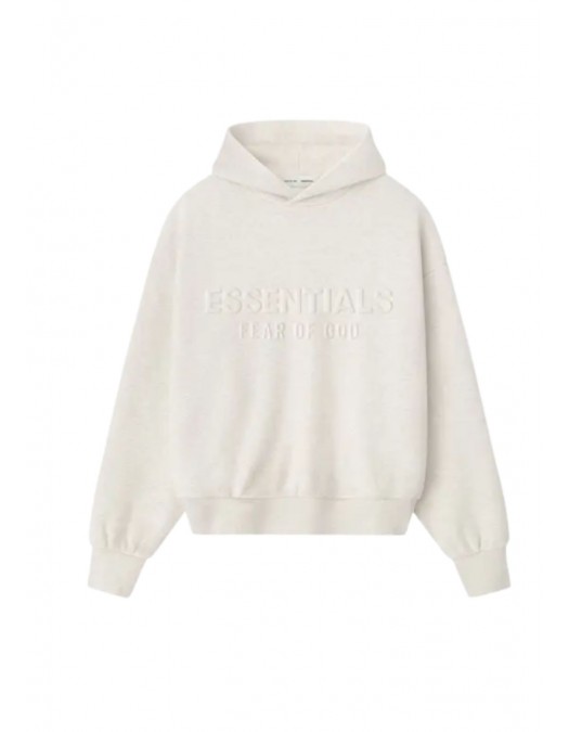 Hanorac FEAR OF GOD, Embossed essentials classic hoodie - 192HO256212FOATMEALHEATHER