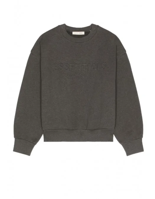 HanoracFEAR OF GOD,  ESSENTIALS SWEATSHIRT CLASSIC, Grey - 192HO256551FCHARCOALHEATHER