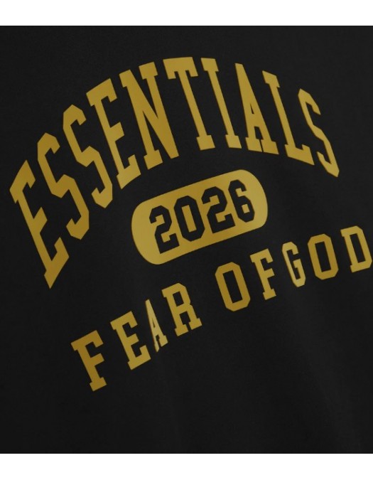 Hanorac FEAR OF GOD, ESSENTIALS Classic Fleece Hoodie - 192HO256861FVINTAGEBLACK