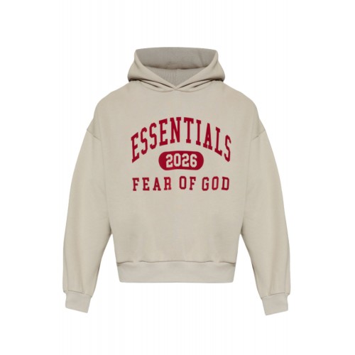 Hanorac FEAR OF GOD,  Essentials GREY Sweatshirt with logo