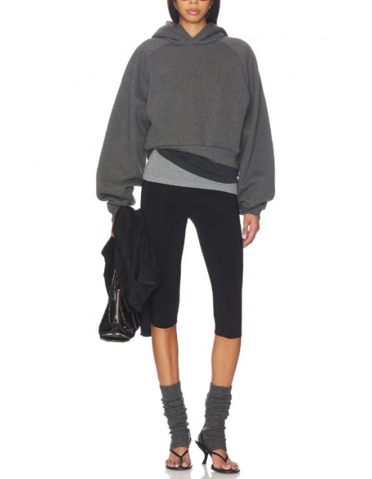 Hanorac FEAR OF GOD, ESSENTIALS 90's Raglan Hoodie - 192HO257821FWCHARCOALHEATHER