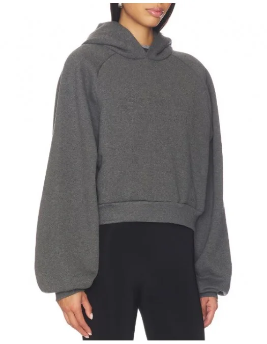 Hanorac FEAR OF GOD, ESSENTIALS 90's Raglan Hoodie - 192HO257821FWCHARCOALHEATHER