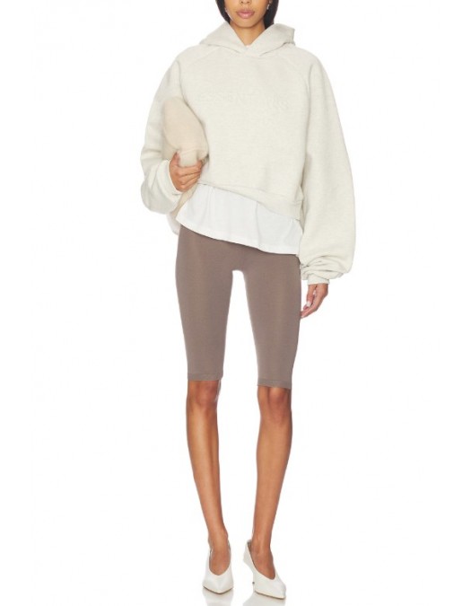 Hanorac FEAR OF GOD, ESSENTIALS 90's Raglan Hoodie, Cream - 192HO257822FWOATMEALHEATHER