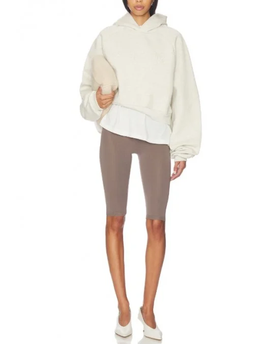 Hanorac FEAR OF GOD, ESSENTIALS 90's Raglan Hoodie, Cream - 192HO257822FWOATMEALHEATHER