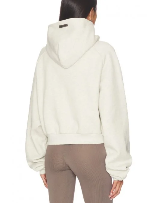 Hanorac FEAR OF GOD, ESSENTIALS 90's Raglan Hoodie, Cream - 192HO257822FWOATMEALHEATHER