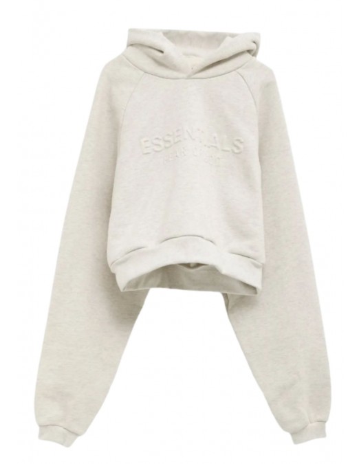 Hanorac FEAR OF GOD, ESSENTIALS 90's Raglan Hoodie, Cream - 192HO257822FWOATMEALHEATHER