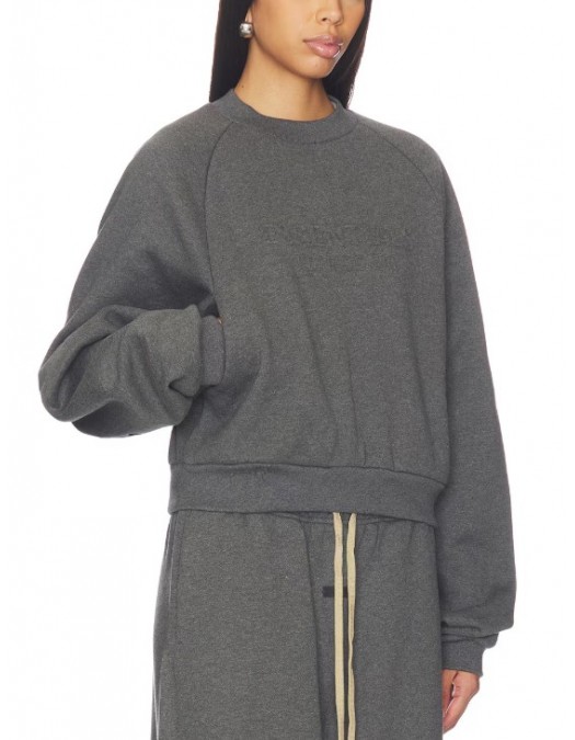 Hanorac FEAR OF GOD, ESSENTIALS 90's Raglan Sweatshirt - 192HO257831FWCHARCOALHEATHER