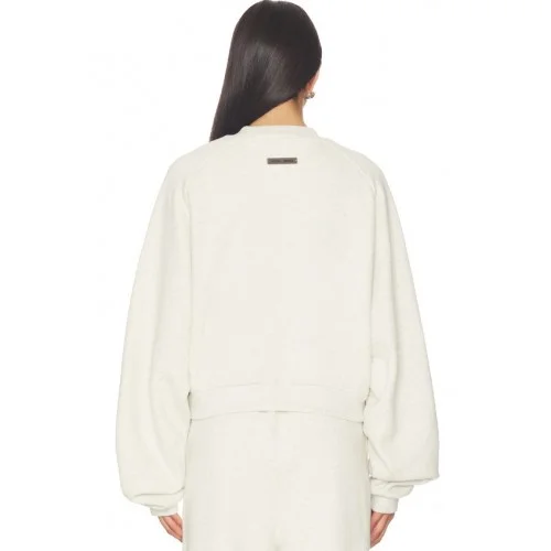 Hanorac FEAR OF GOD, ESSENTIALS 90's Raglan Sweatshirt, Cream