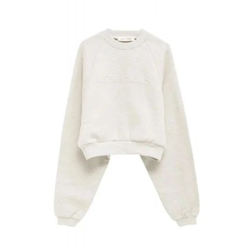 Hanorac FEAR OF GOD, ESSENTIALS 90's Raglan Sweatshirt, Cream