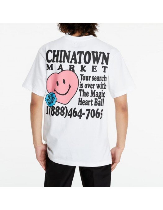 Tricou Chinatown Market , Smiley Forune Ball SOULMATE - 1990410WHITE
