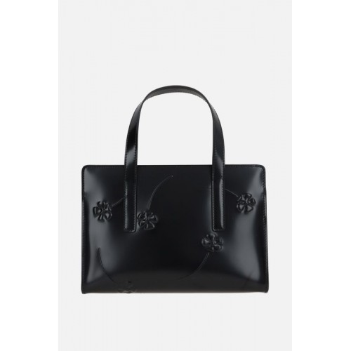 Geanta PRADA, Mini, Re-Edition 1995, Flowers Details, Black Geanta PRADA, Mini, Re-Edition 1995, Flowers Details, Black