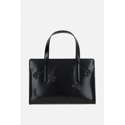 Geanta PRADA, Mini, Re-Edition 1995, Flowers Details, Black