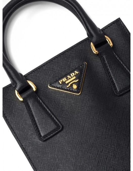 Geanta PRADA, Tote, triangle Logo, Saffiano Design, Black - 1BA358VOOONZVF0002