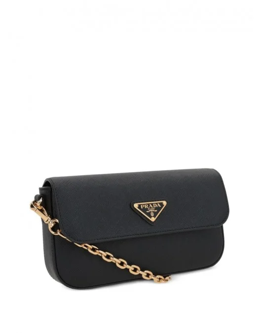 Geanta PRADA, Shoulder, Mini Saffiano, Black - 1BD356VOOONZVF0002 -  Capodopera12