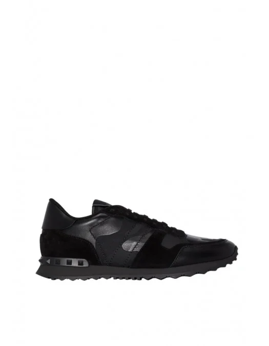 Sneakers VALENTINO GARAVANI, Tonal Rockrunner Sneaker, Negru - 1Y2S0748VRJN01