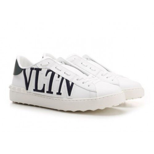 Sneakers VALENTINO, Open Leather, Alb
