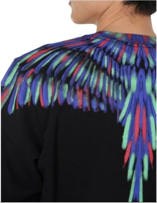 Bluza MARCELO BURLON, Insertie la guler, Neagra - 20FLE0041050 Bluza MARCELO BURLON, Insertie la guler, Neagra - 20FLE0041050