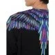 Bluza MARCELO BURLON, Insertie la guler, Neagra - 20FLE0041050 Bluza MARCELO BURLON, Insertie la guler, Neagra - 20FLE0041050