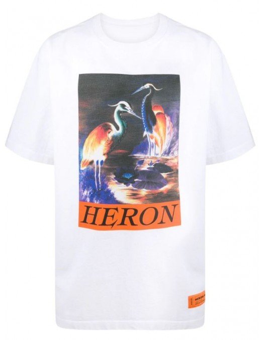 Tricou Heron Preston, Imprimeu Frontal, Alb - 20JER0020120