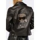 Geaca Karl Lagerfeld, Logo cu strasuri, Neagra - 210W1902999 Geaca Karl Lagerfeld, Logo cu strasuri, Neagra - 210W1902999