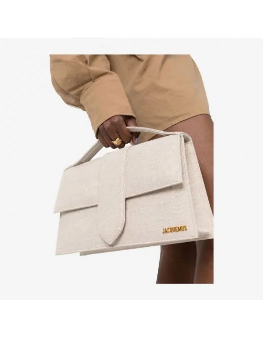 Geanta JACQUEMUS, Le Grand Bambinou, Light Grey - 22H221BA0143071LIGHTGREEI Geanta JACQUEMUS, Le Grand Bambinou, Light Grey - 22H221BA0143071LIGHTGREEI