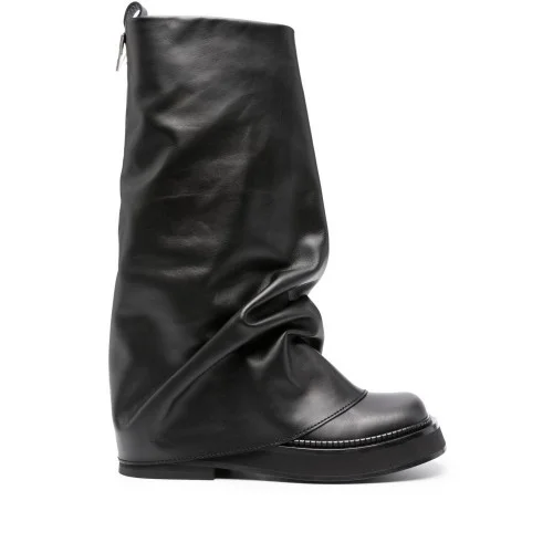 Cizme THE ATTICO, Robin Layered, Long, Black