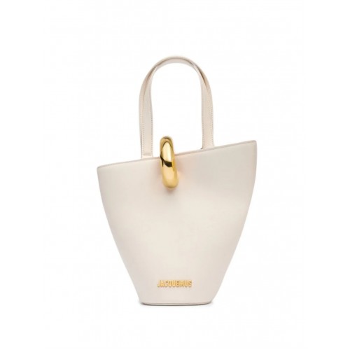 Geanta JACQUEMUS, Bucket Bag, Le petit Bambola, White Geanta JACQUEMUS, Bucket Bag, Le petit Bambola, White