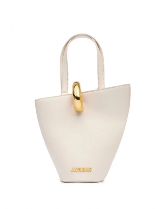 Geanta JACQUEMUS, Bucket Bag, Le petit Bambola, White - 243BA3893173115