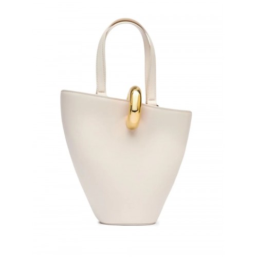 Geanta JACQUEMUS, Bucket Bag, Le petit Bambola, White Geanta JACQUEMUS, Bucket Bag, Le petit Bambola, White